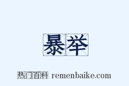 暴举是什么意思的图片